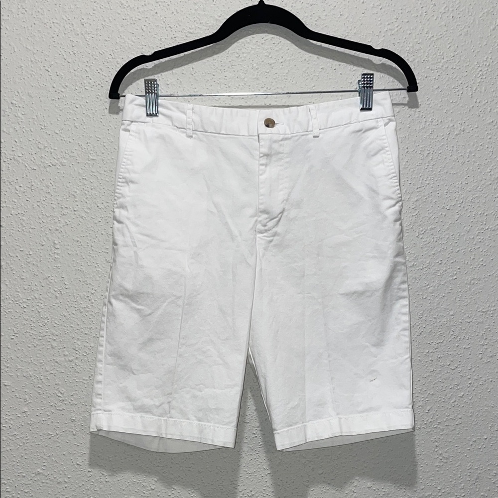Polo Ralph Lauren White Flat Front Shorts